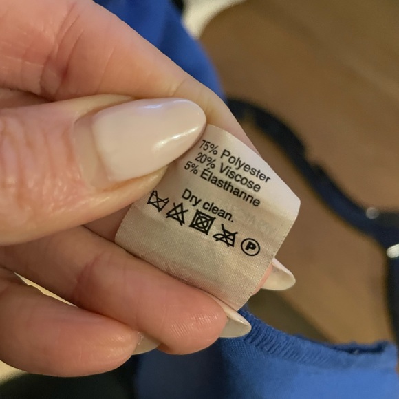 J. Crew Blue Scalloped Dress (Size 6) - Picture 9 of 9